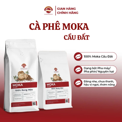 Cà Phê Rang Mộc MOKA Cầu Đất - 1KG