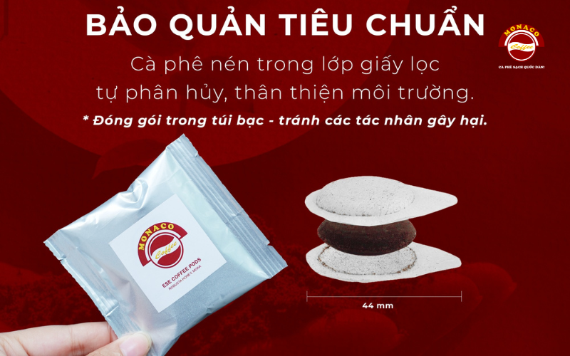 Cà phê viên nén tiện lợi – cà phê Pod Monaco